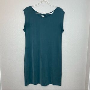 SIGRID OLSEN Adorable Sleeveless Teal Modal Blend Mini Dress Size L